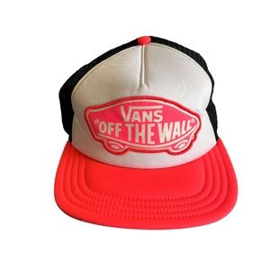 Vans Hot Pink and White Trucker Hat